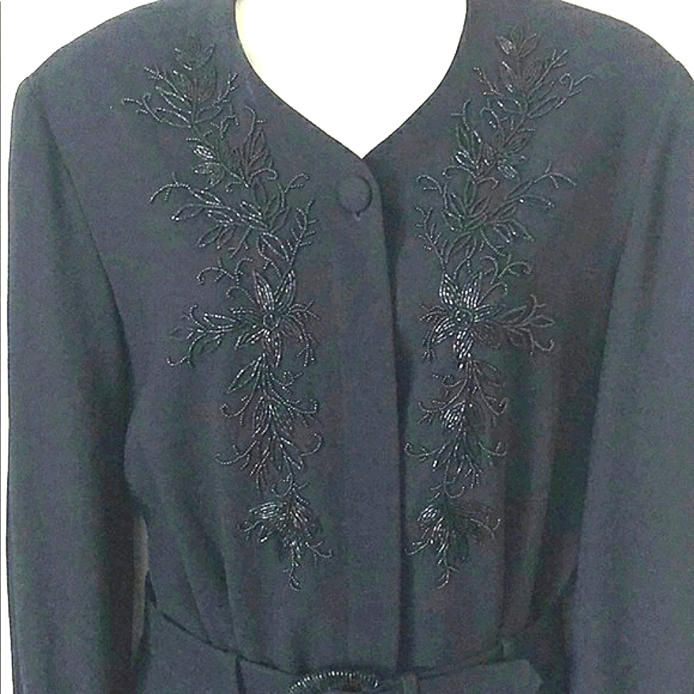 Vintage 90s Black Beaded jumpsuit, 8